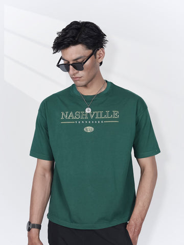 Green Oversized Graphic Tee