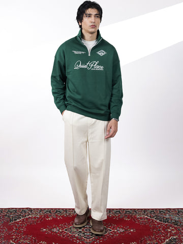 Green Quarter Zipper CO-Ord Set