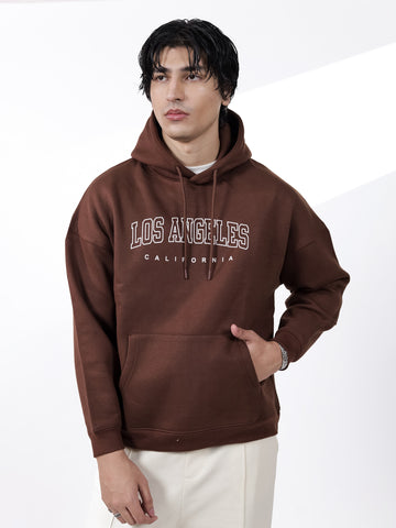 Brown Graphic Hoodie