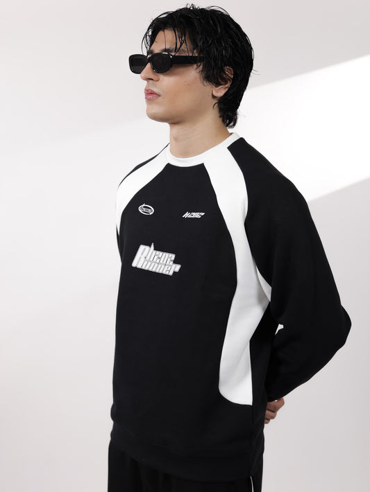 Black & White Racer Sweatshirt
