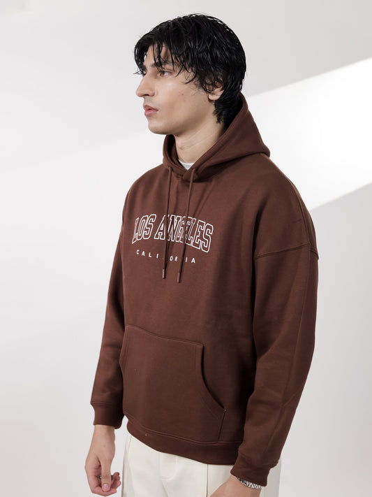 Brown Graphic Hoodie