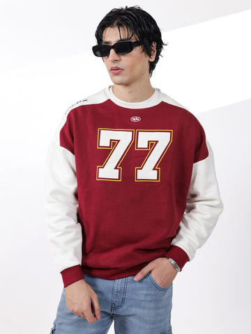 Maroon Digit Sweatshirt