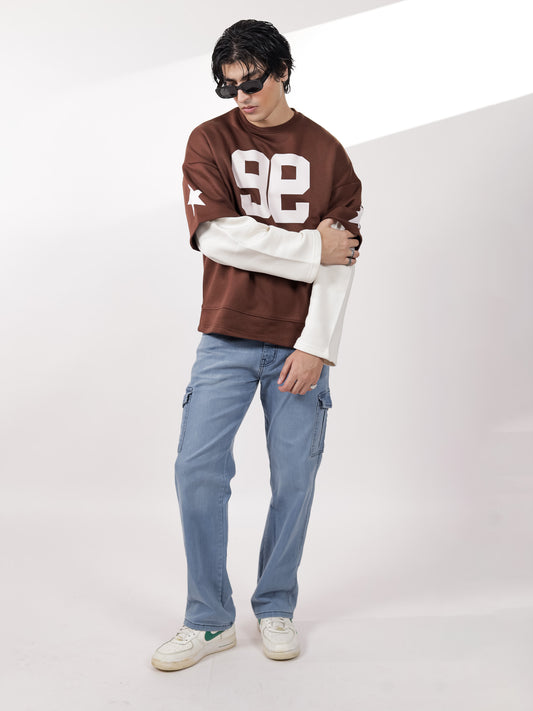 Brown Under Sleeve Sweatshirt