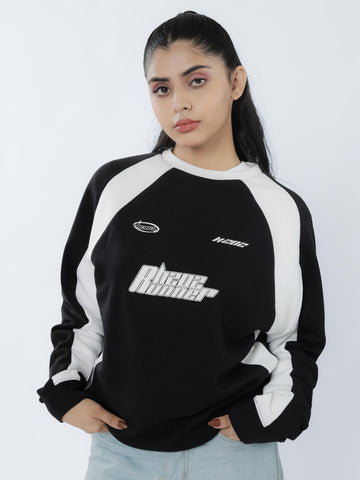 Black & White Racer Sweatshirt
