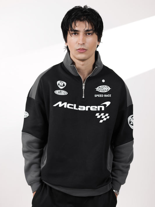 Racer Quarter Zipper CO-Ord Set