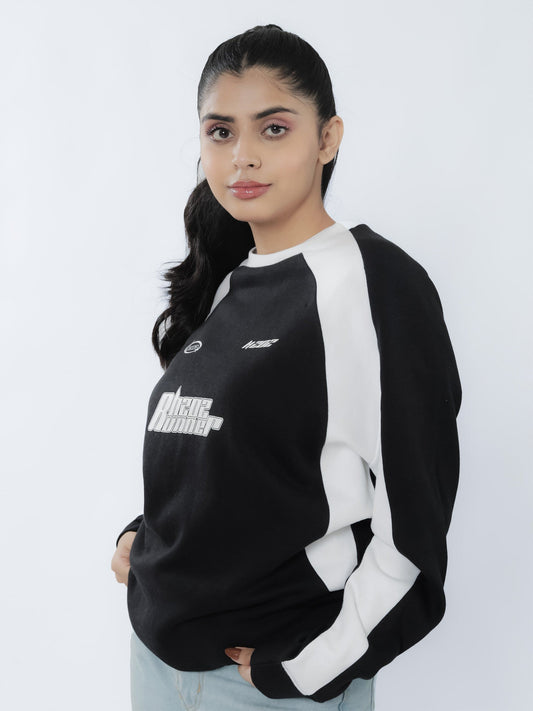 Black & White Racer Sweatshirt