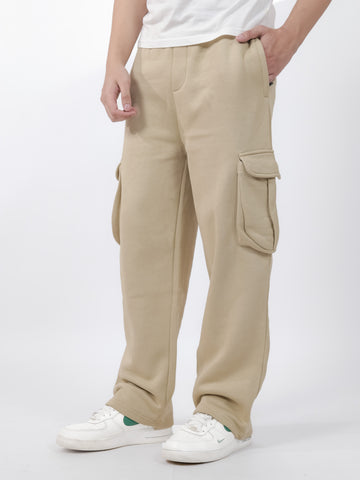 Beige Cargo Trouser
