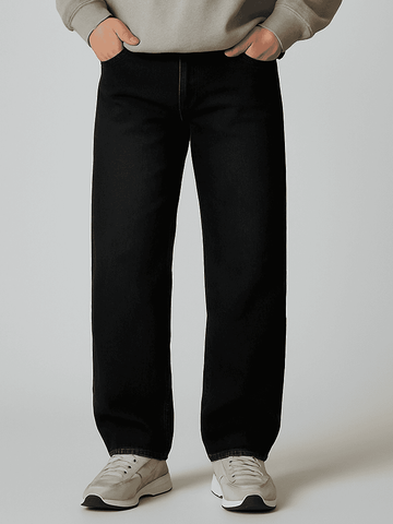 Black Straight Fit Jeans