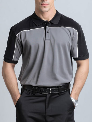 Gray / Black Polo Shirt