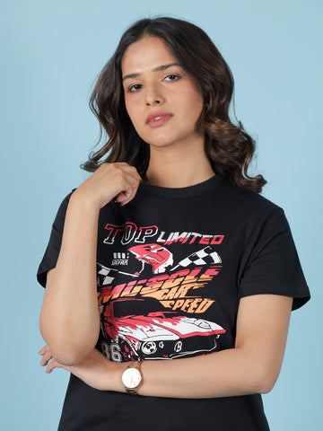 Black Graphic Tee