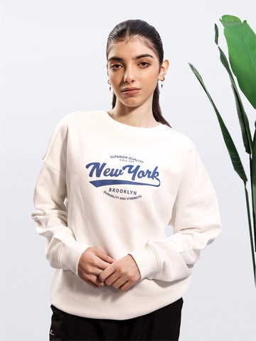 White Oversized Sweatshirt