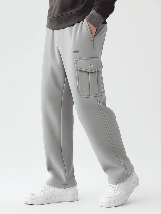 Gray Relax Fit Cargo