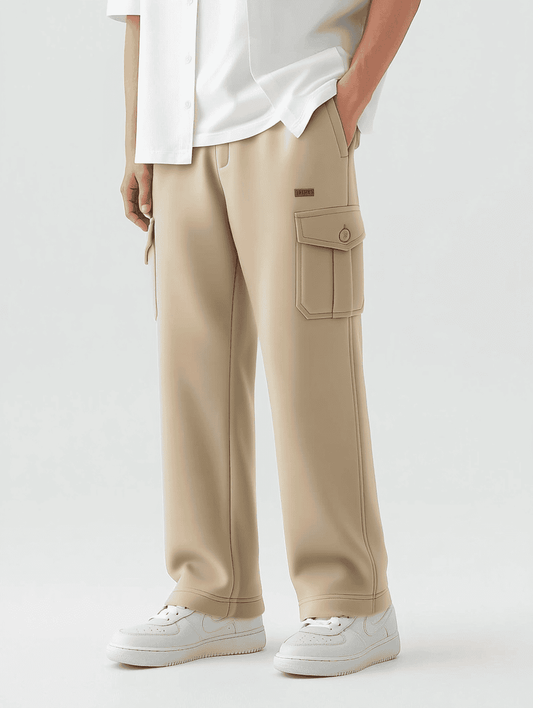 Beige Relax Fit Cargo