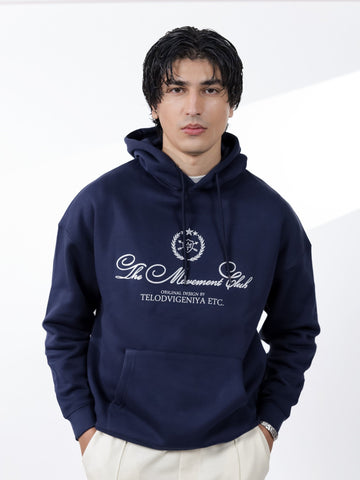 Navy Graphic Hoodie