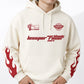 Off White Fire Graphic Hoodie