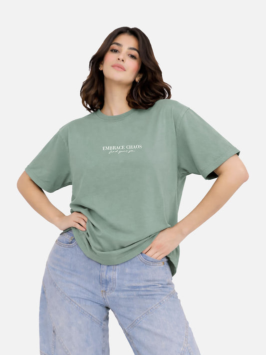 Mint Green Graphic Tee