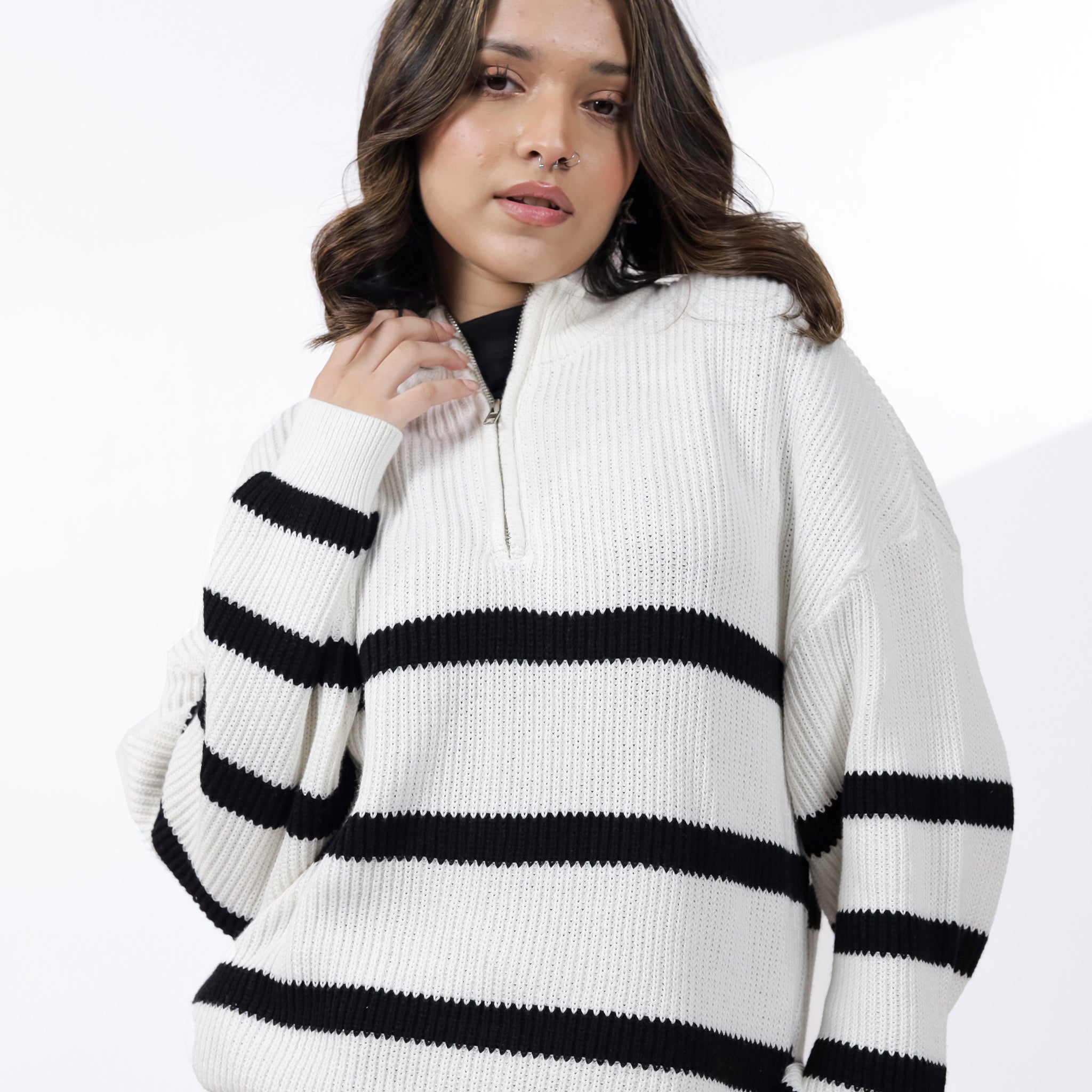 Black Stripe Sweater