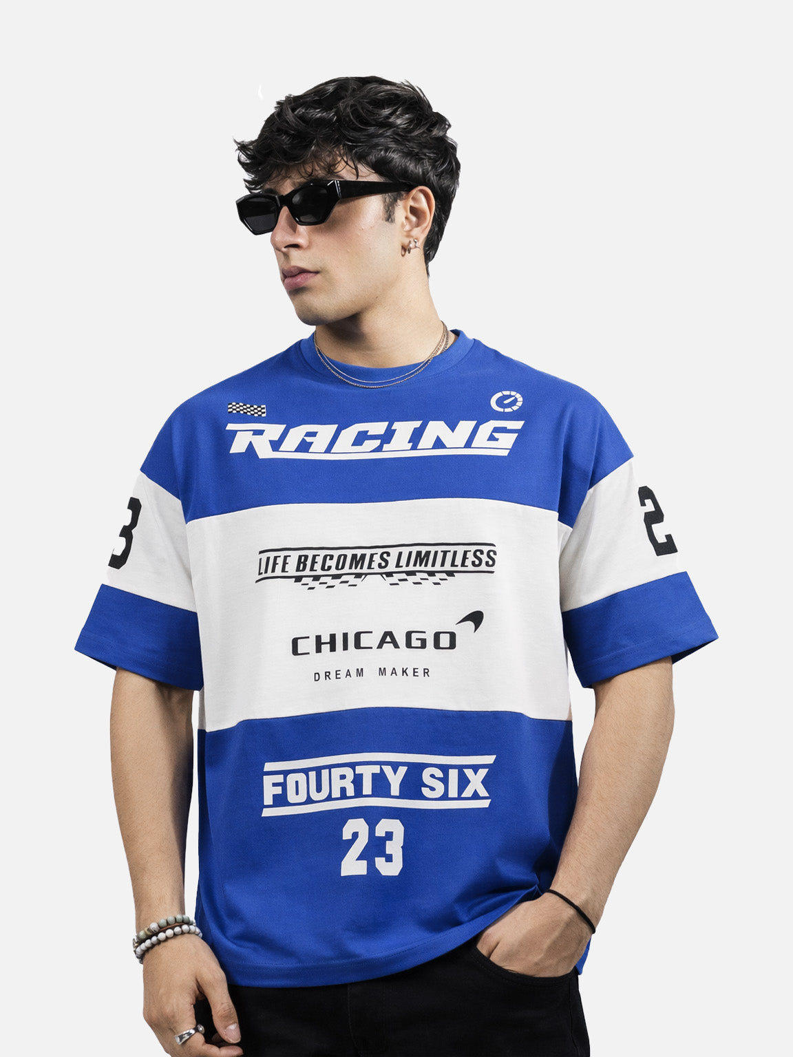 Royal Blue Racing Tee