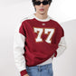 Maroon Digit Sweatshirt