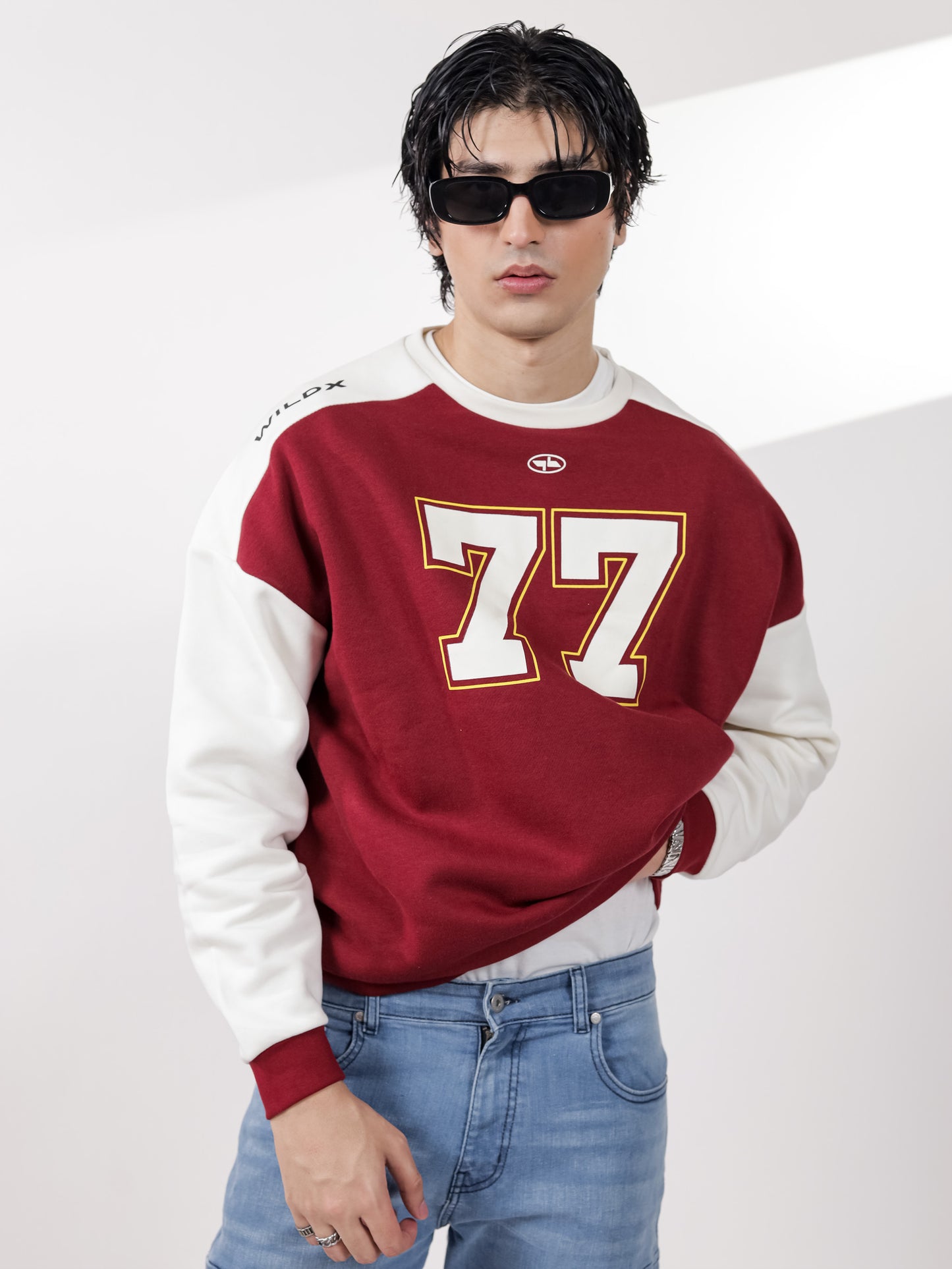 Maroon Digit Sweatshirt