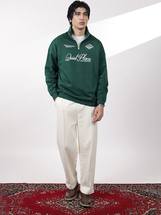 Green Quarter Zipper