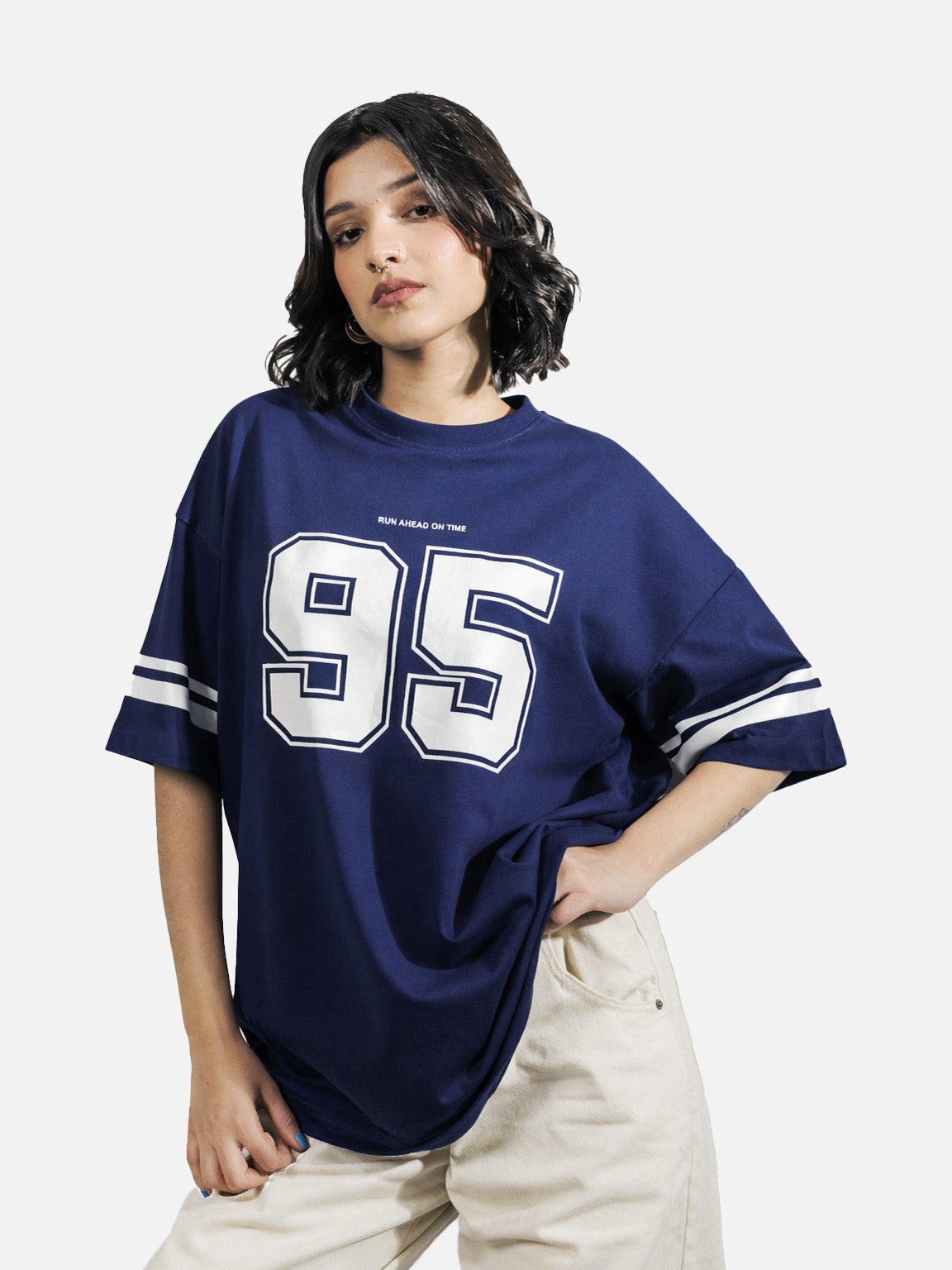 Navy Digit Tee