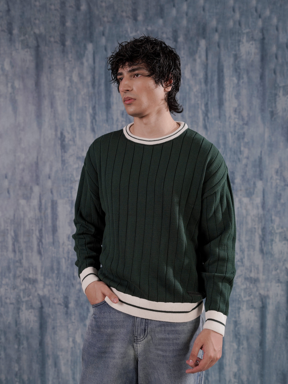 Green Knitted Sweater