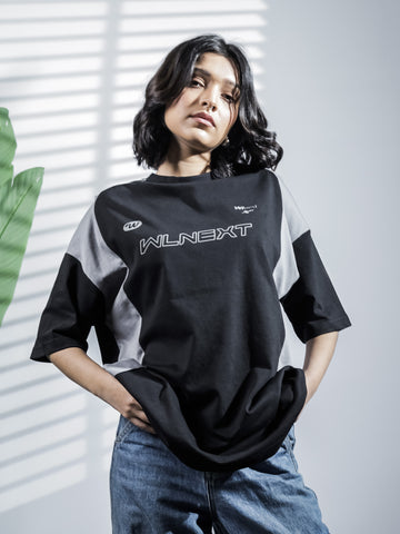 Black & Gray Oversize Tee