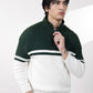 Green & Off White Sweater