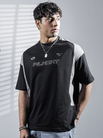 Black & Gray Oversize Tee