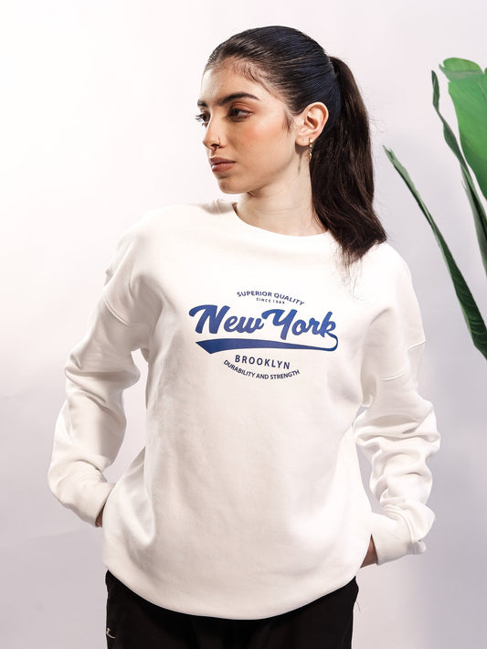 White Oversized Sweatshirt