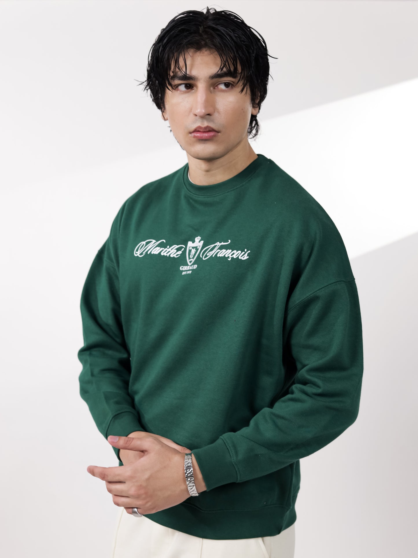 GREEN GRAPHIC SWEATSHIRT