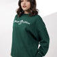 Royal Green Graphic Sweatshirt