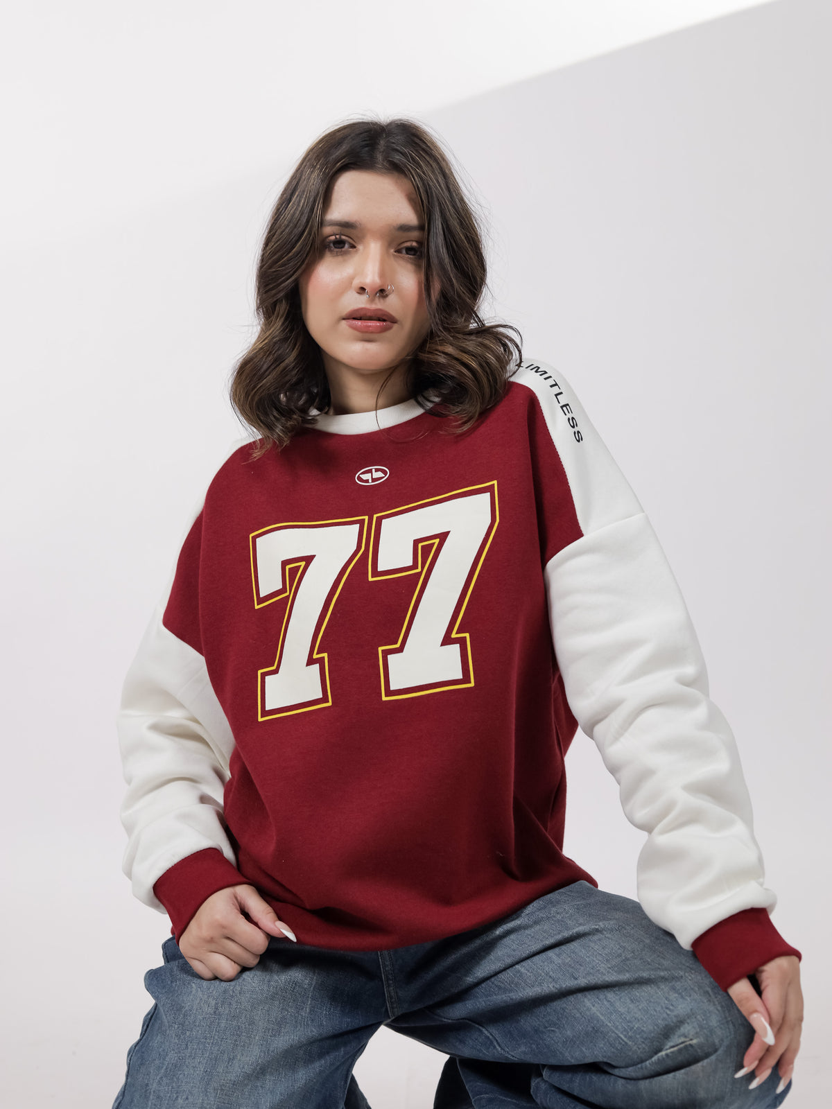 Maroon Digit Sweatshirt