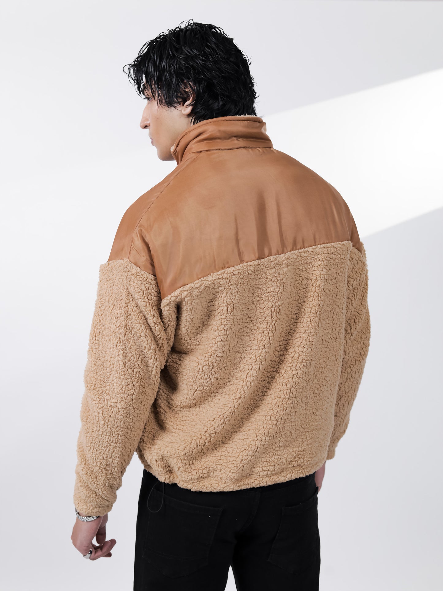 Beige Sherpa Jacket
