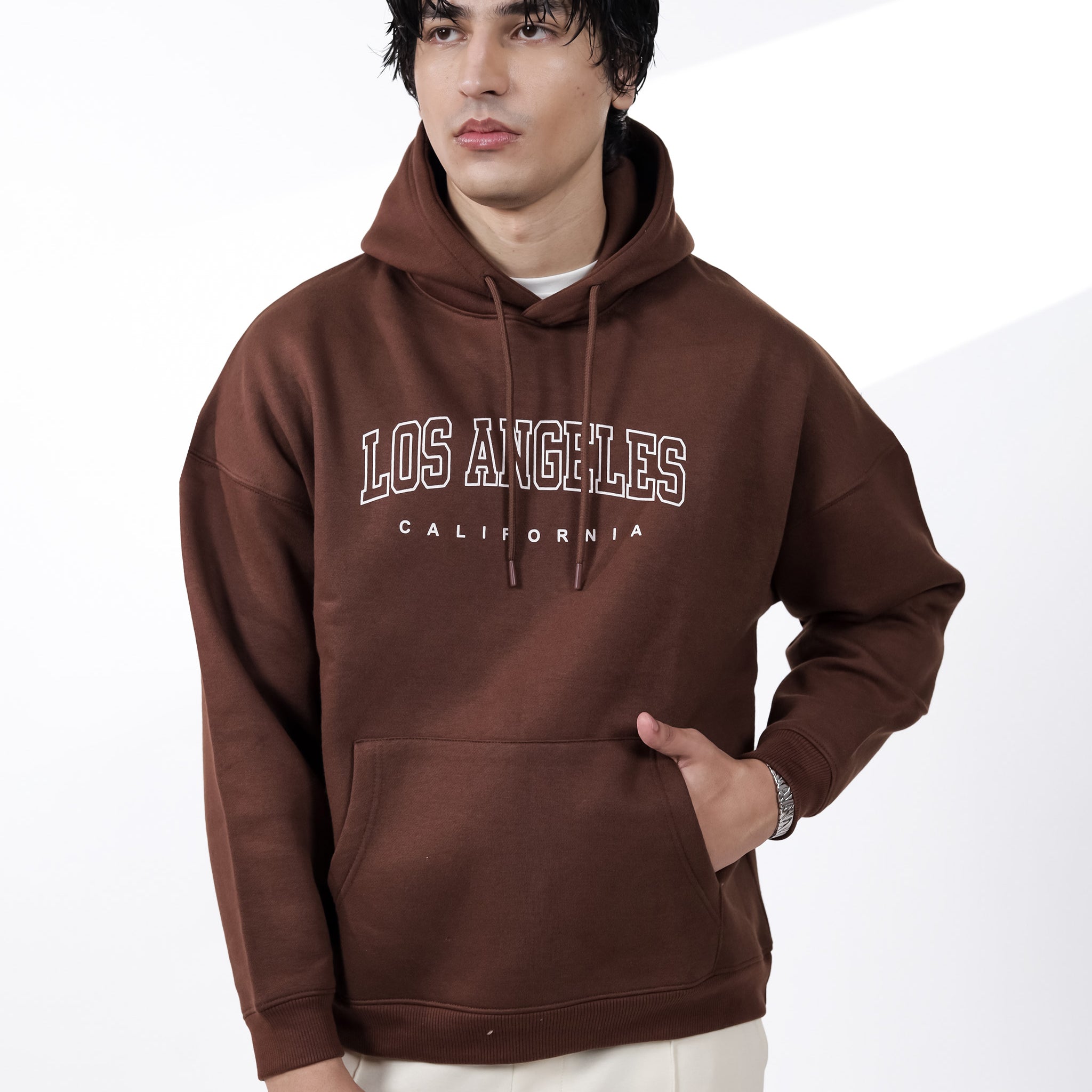 Brown Graphic Hoodie