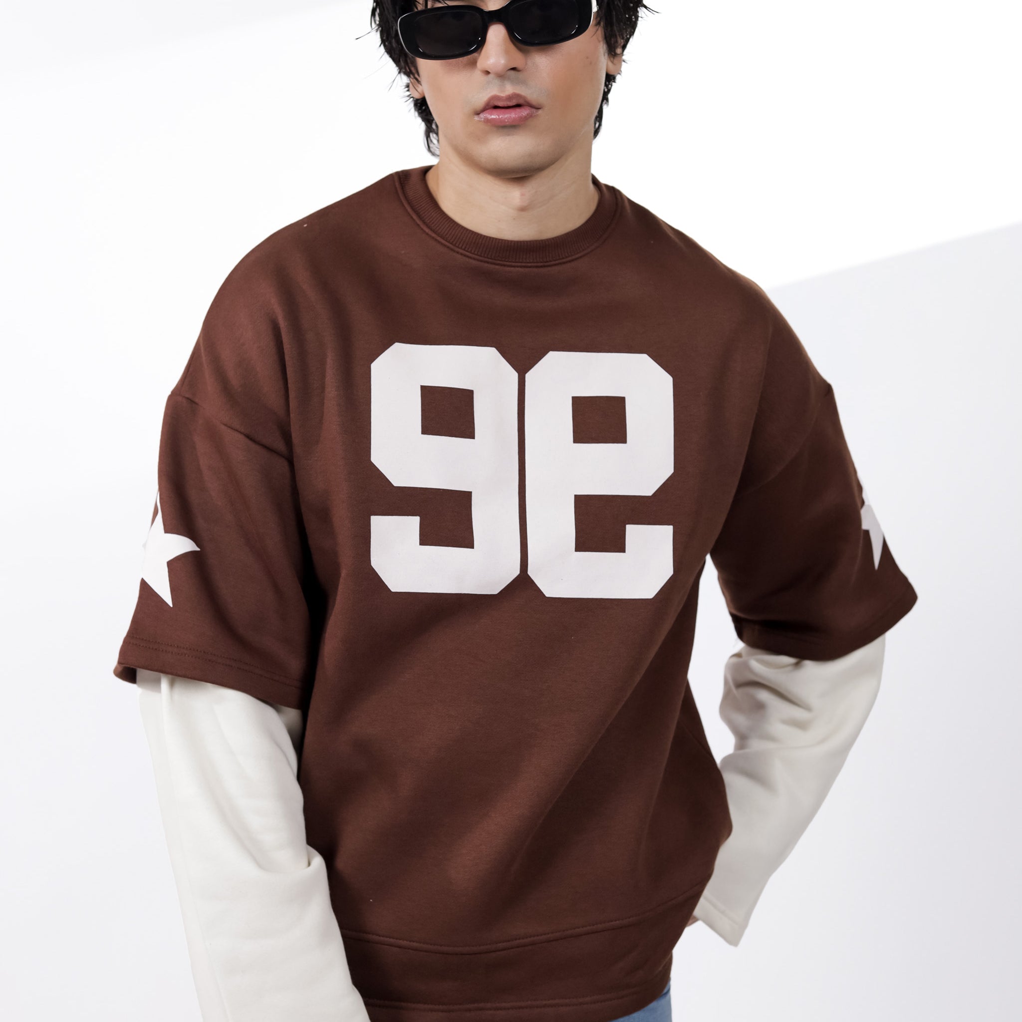 Brown Under Sleeve Sweatshirt