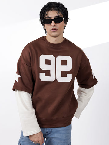 Brown Under Sleeve Sweatshirt