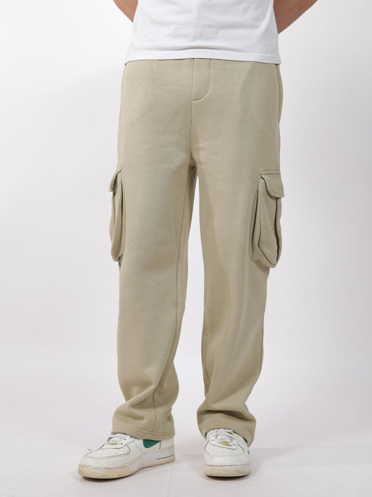 Beige Cargo Trouser