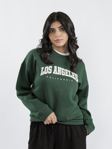 Green Graphic Sweatshirt