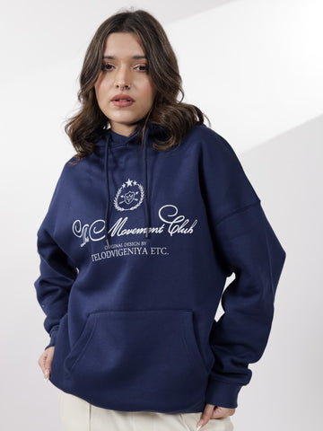 Navy Graphic Hoodie