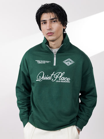 Green Quarter Zipper