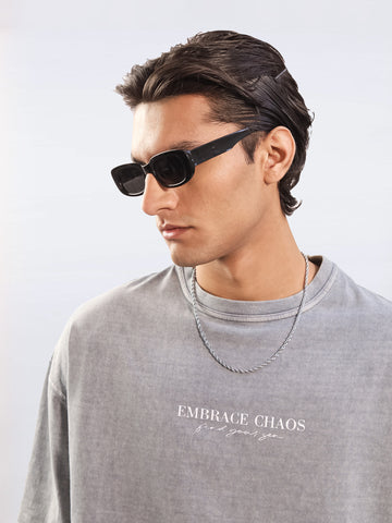 Light Gray Acid Wash Oversize Tee