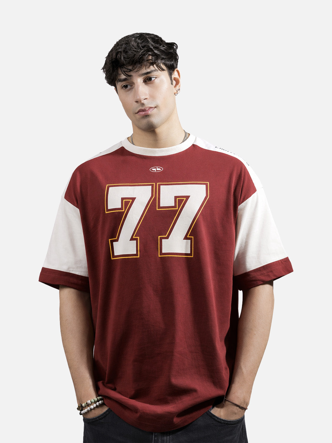 Maroon Digit Tee