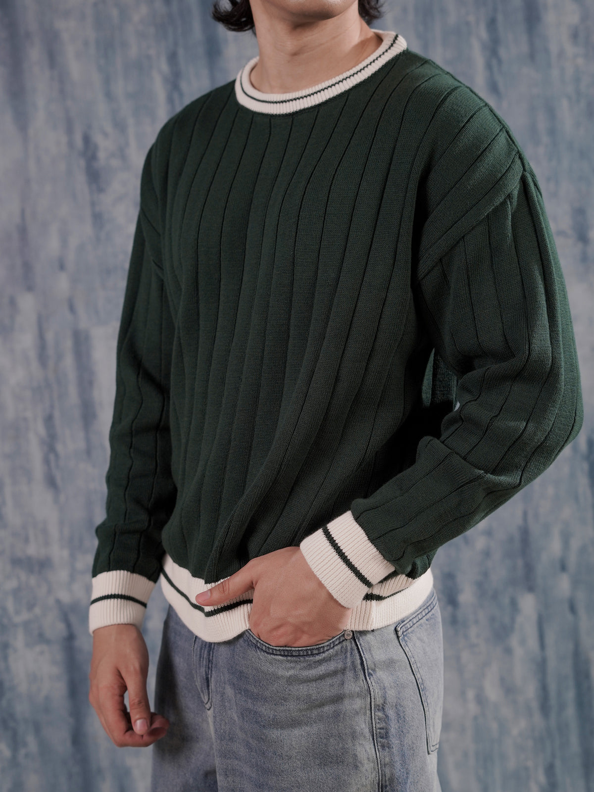 Green Knitted Sweater