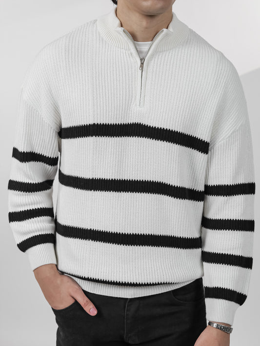 Black Striped Sweater