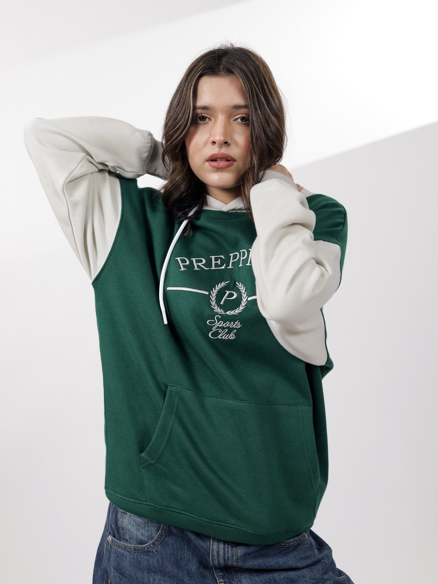 Green Graphic Hoodie
