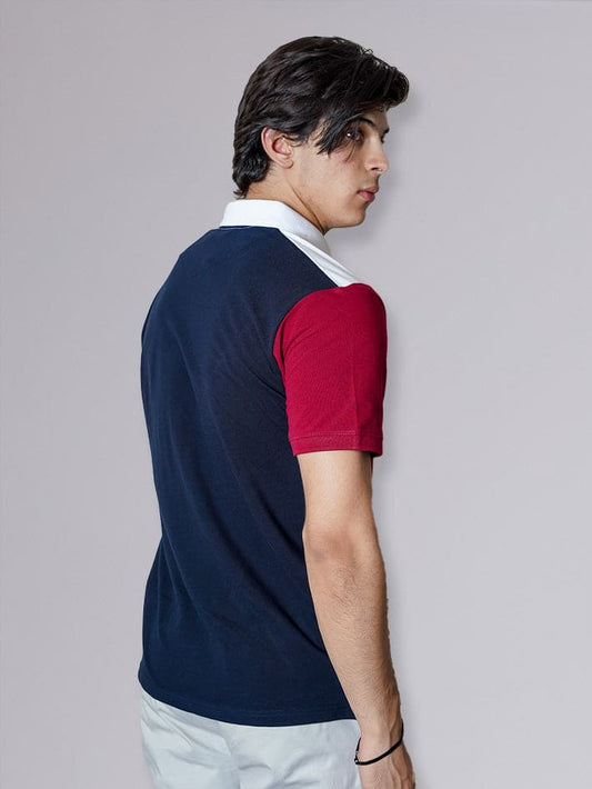 Navy Red Polo Shirt