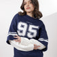 Navy Under Sleeve Sweatshirt