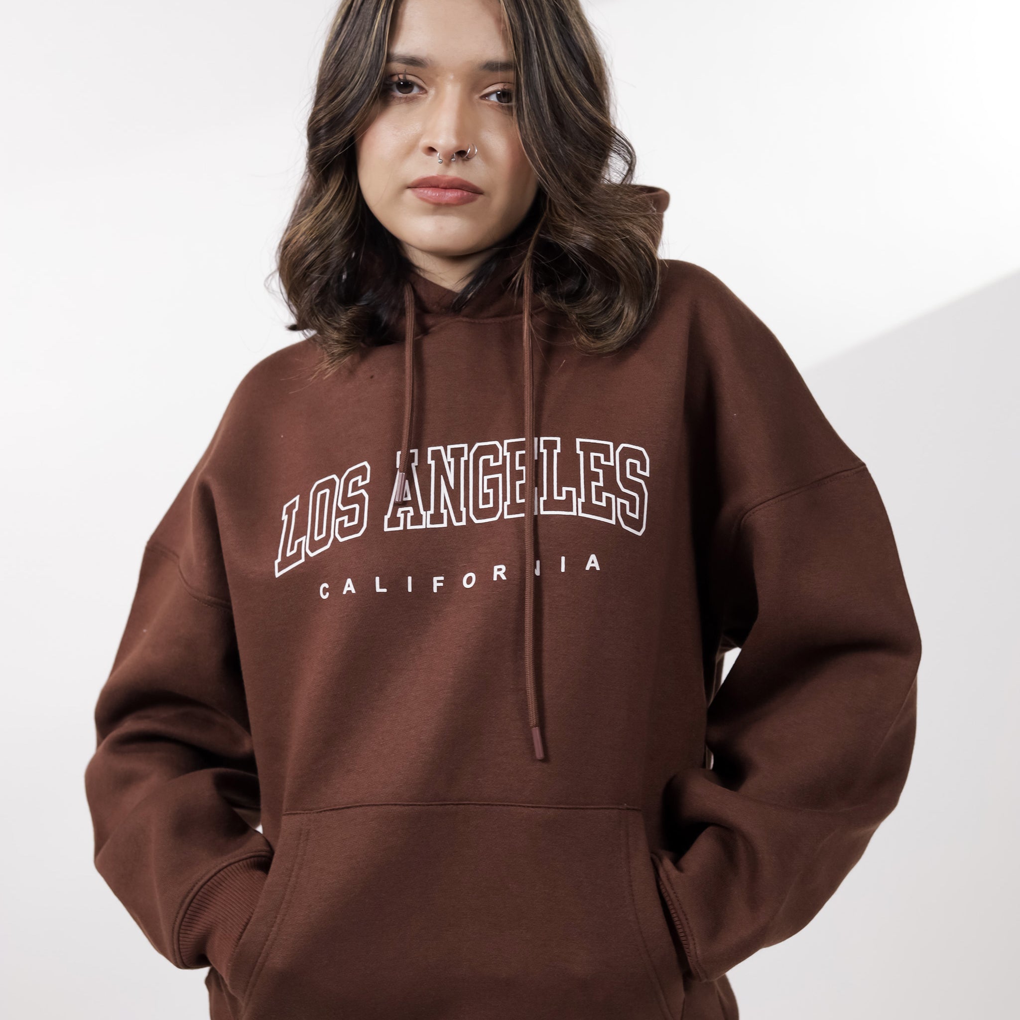 Brown Graphic Hoodie